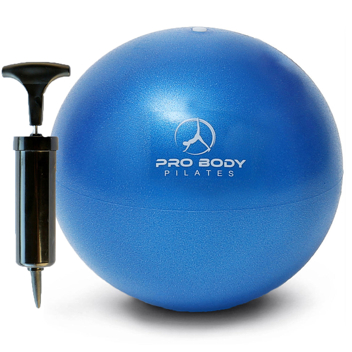 ProBody Pilates Pelota pequeña de ejercicio con bomba, pelota dobladora de  9 pulgadas, mini pelota de yoga suave, pelota de entrenamiento para