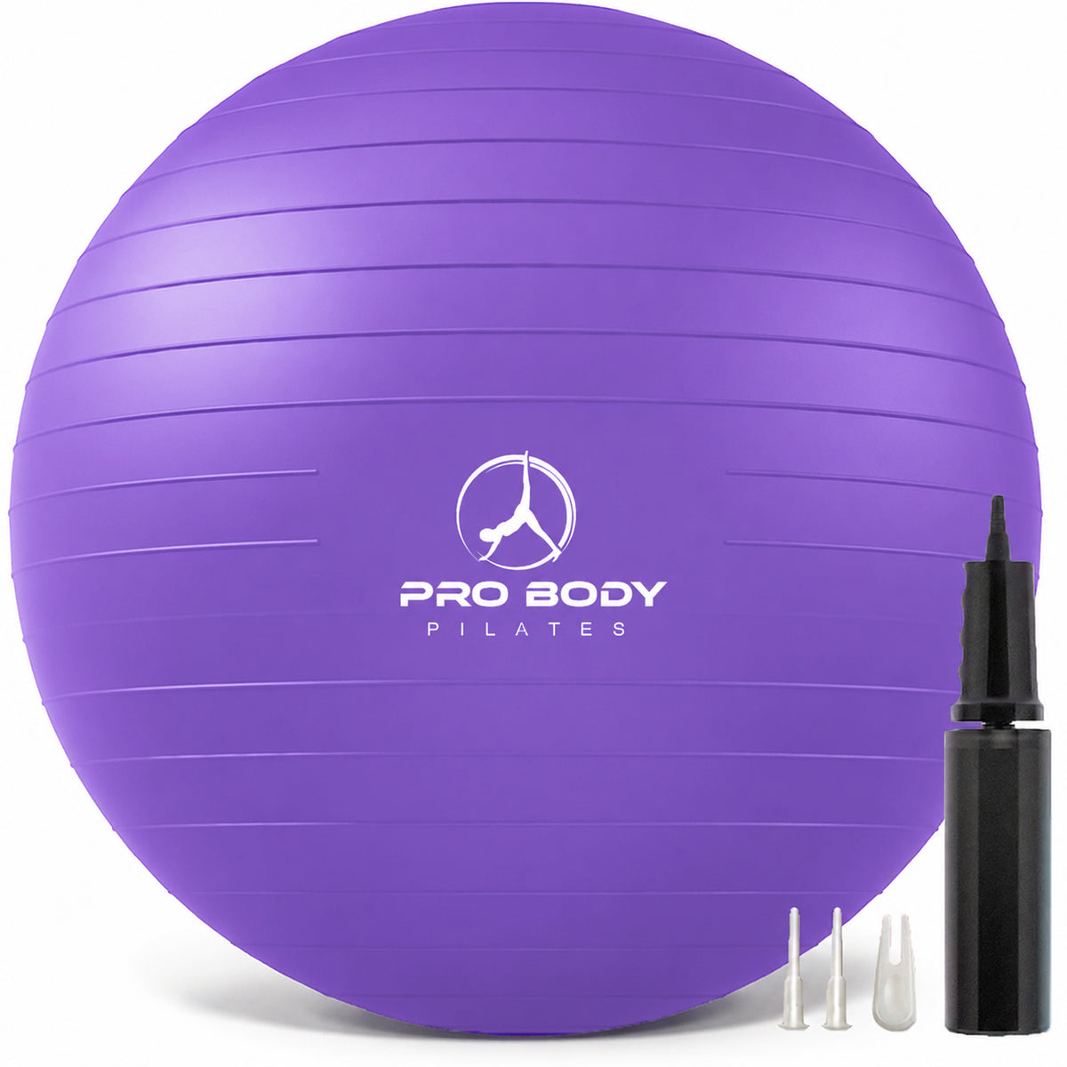 Yoga Ball for Pregnancy, Fitness, Balance, Workout at Home, Office and Physical Therapy (Amethyst)
