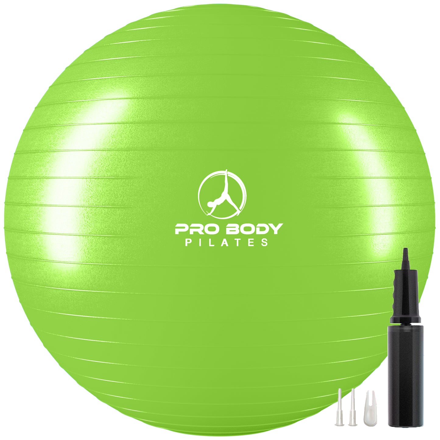 Yoga Ball for Pregnancy, Fitness, Balance, Workout at Home, Office and Physical Therapy (Lime)