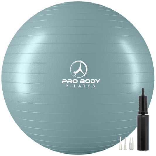 Yoga Ball for Pregnancy, Fitness, Balance, Workout at Home, Office and Physical Therapy (Mist)