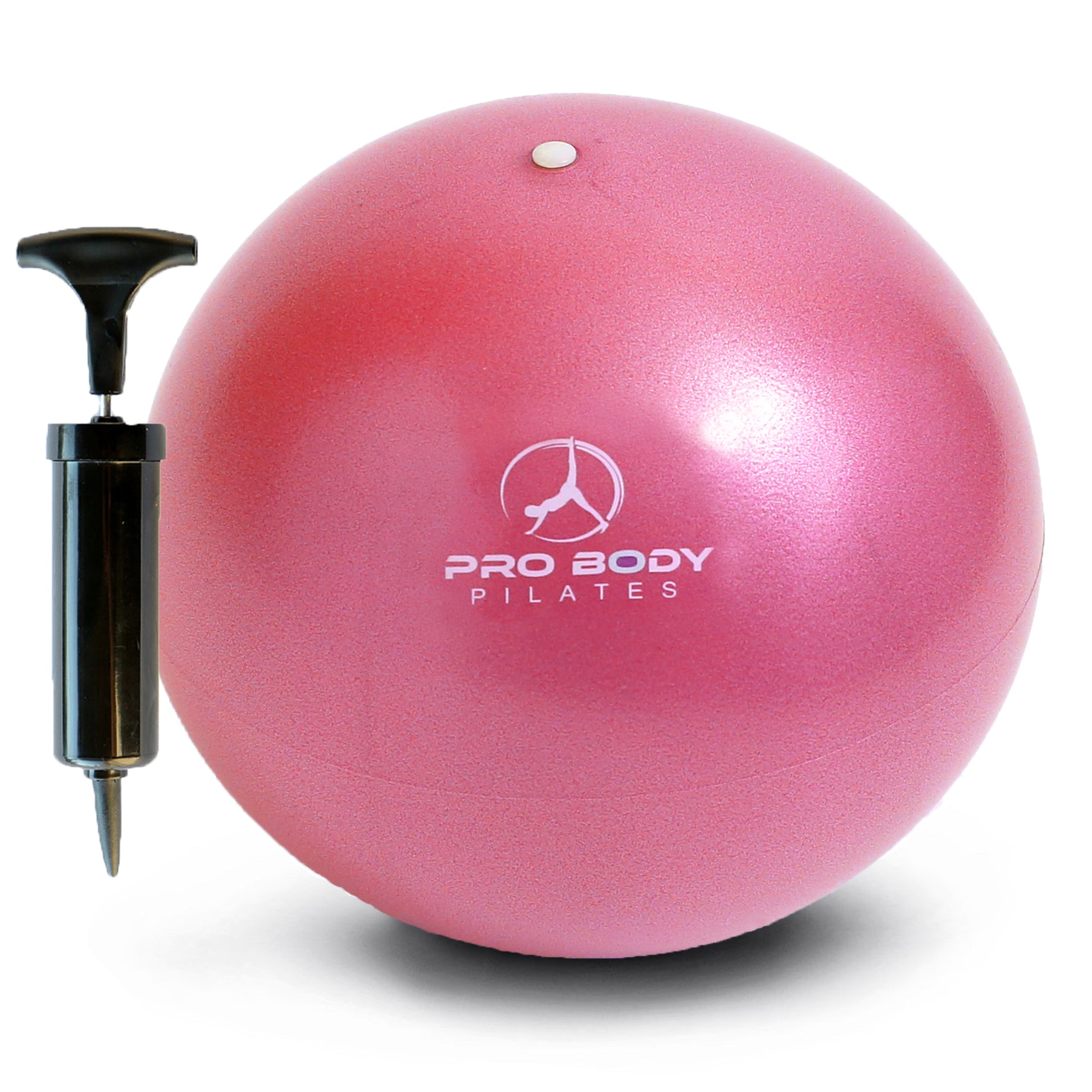 ProBody Pilates Pelota pequeña de ejercicio con bomba, pelota dobladora de  9 pulgadas, mini pelota de yoga suave, pelota de entrenamiento para
